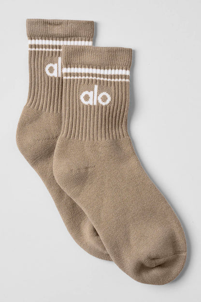 Calcetas Alo Yoga Unisex Half-Crew Throwback