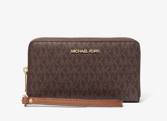 Muñequera Michael Kors Mujer Jet Set Monograma Celular