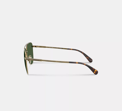 Lentes Coach Hombre Gafas de Sol Metalicas C Hardware