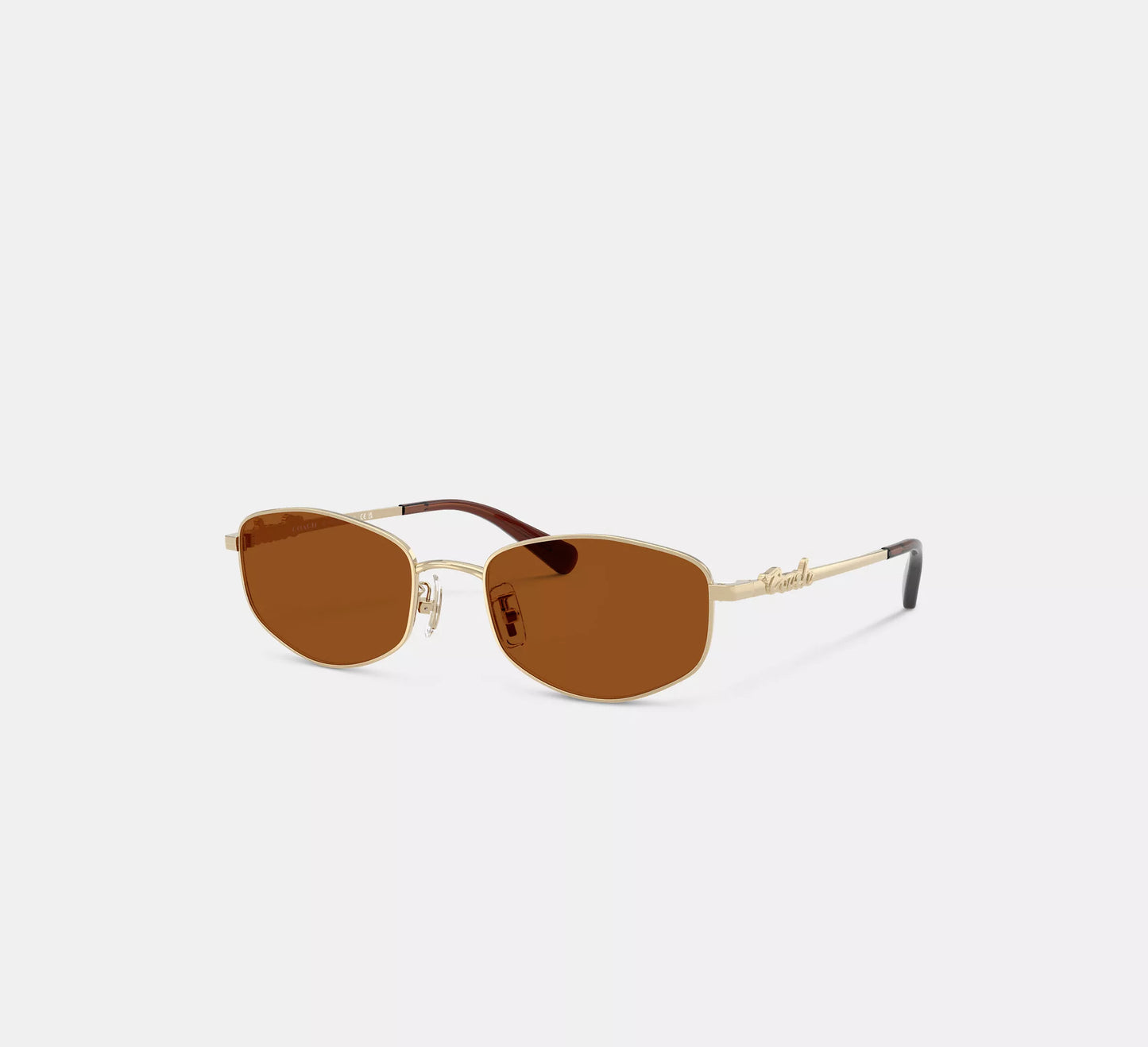 Lentes Coach Mujer Gafas de Sol Metal Narrow Rectangulares