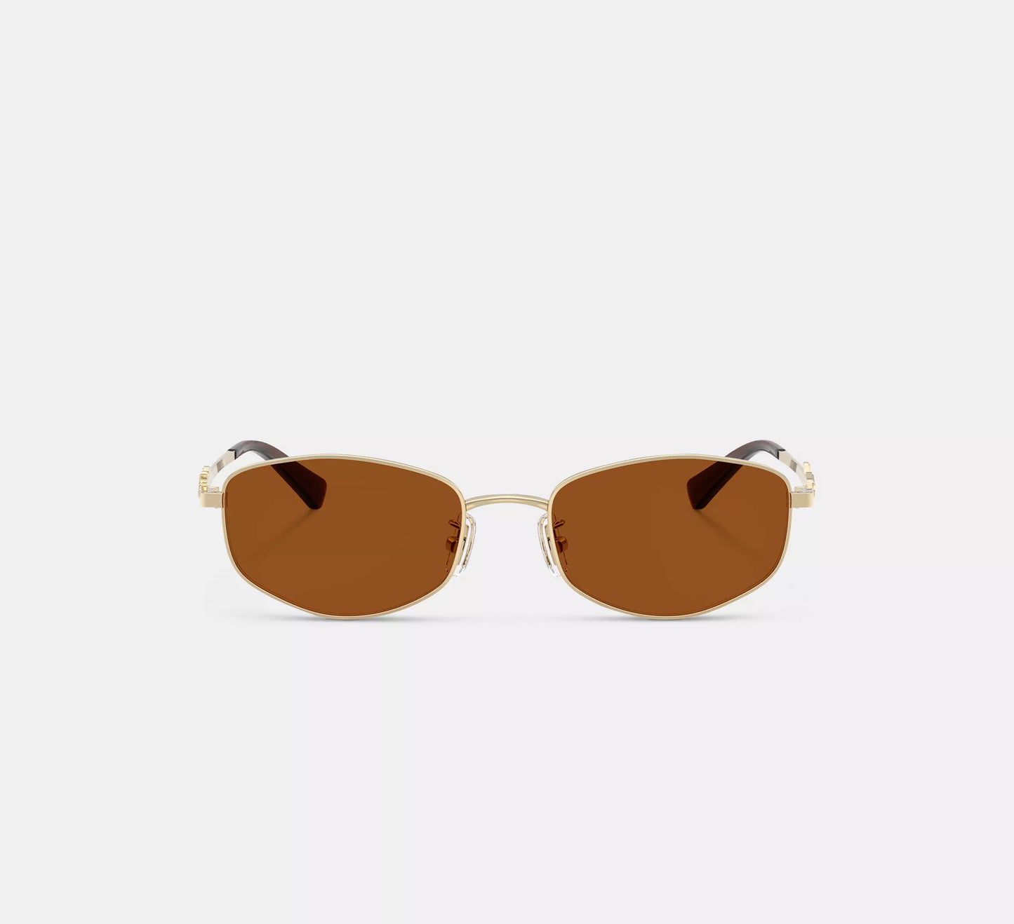 Lentes Coach Mujer Gafas de Sol Metal Narrow Rectangulares
