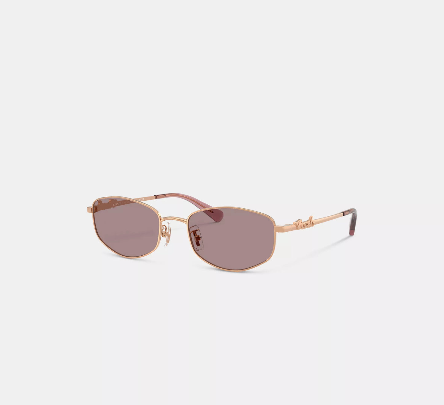 Lentes Coach Mujer Gafas de Sol Metal Narrow Rectangulares
