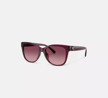 Lentes Coach Mujer Gafas de Sol Cuadradas Signature Heart Oversize