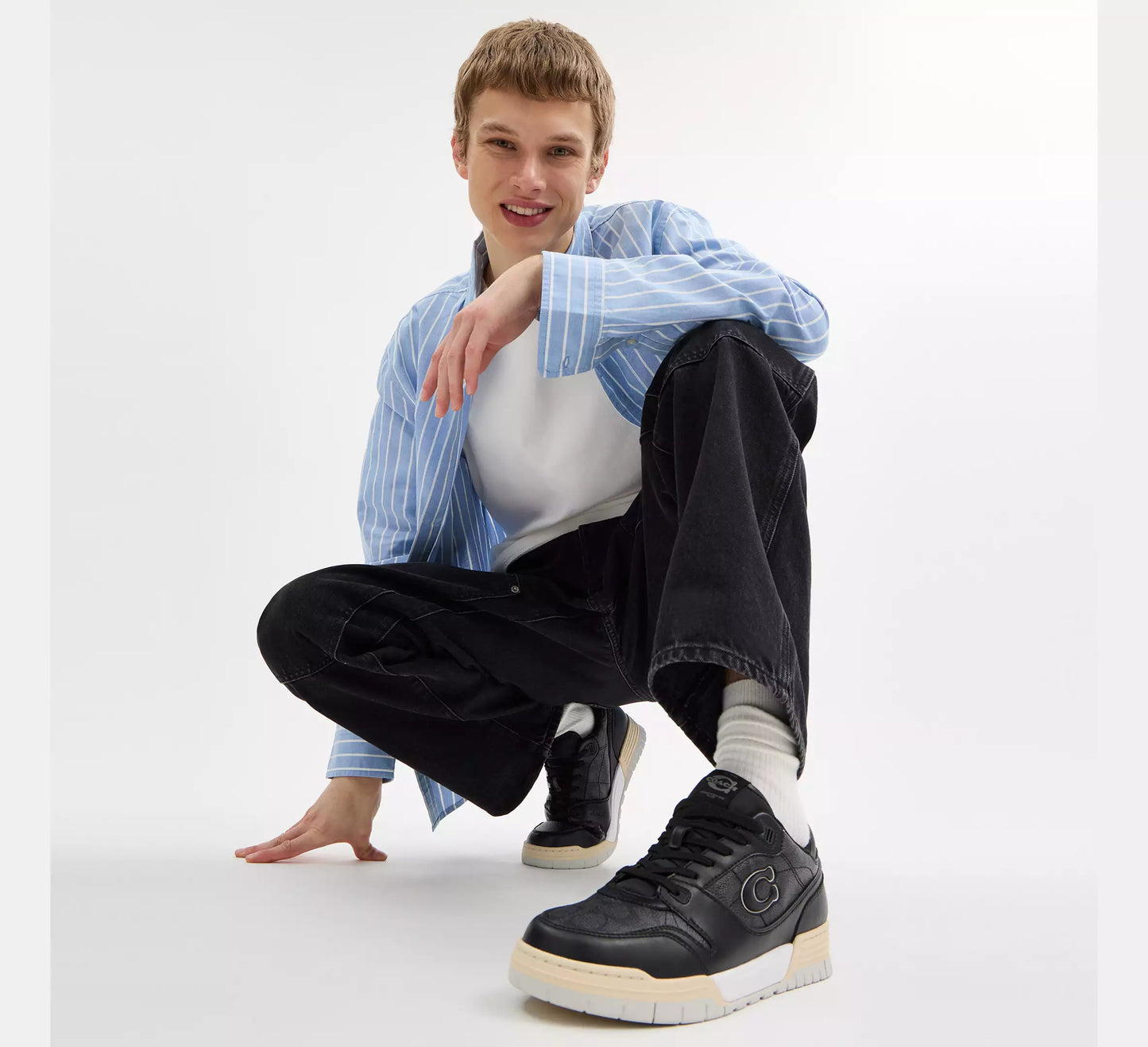 Tenis Coach Hombre Soho Sneakers Casuales Elegantes