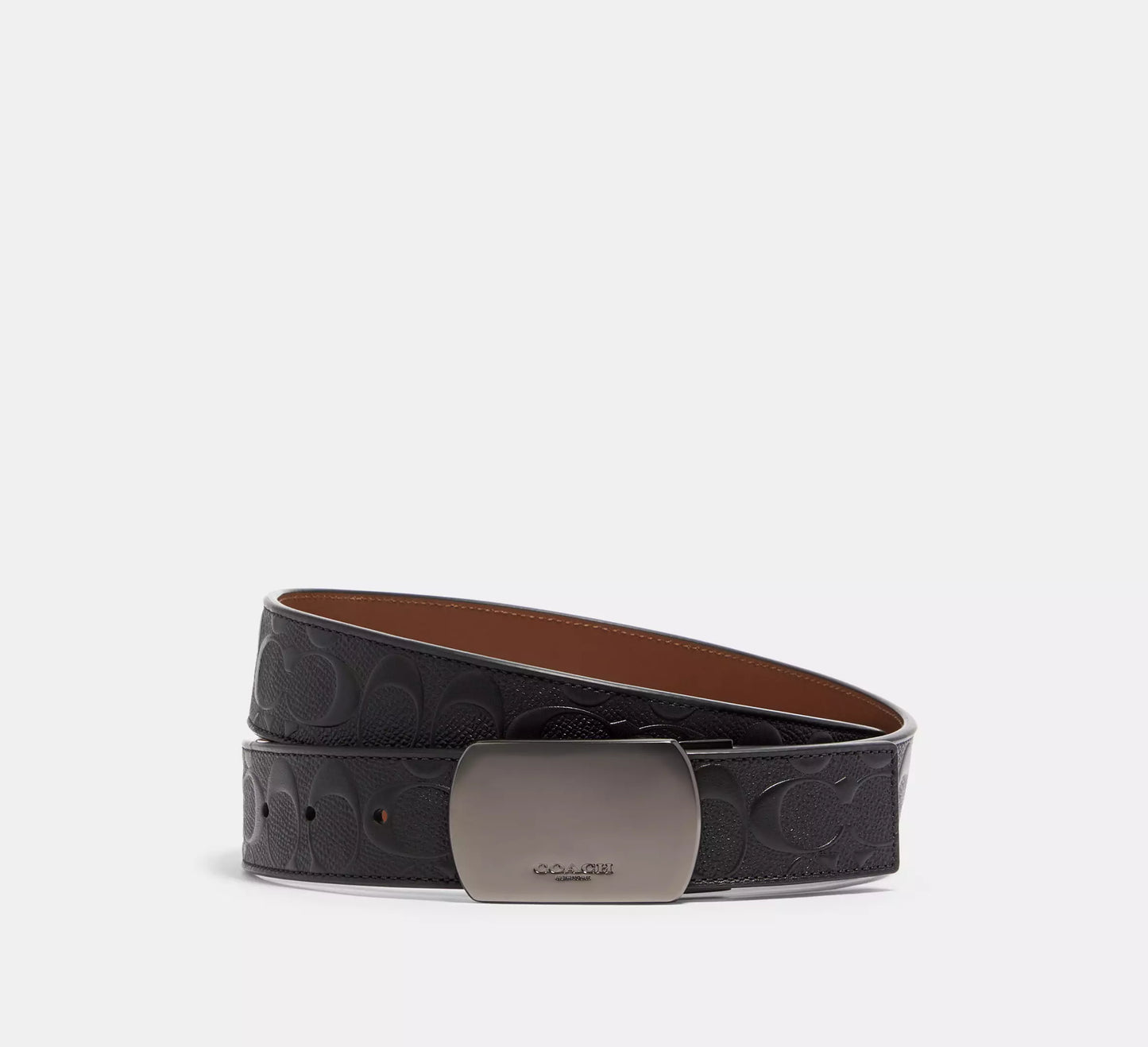 Cinto Coach Hombre Hebilla Reversible Ajustable 38mm Elegante