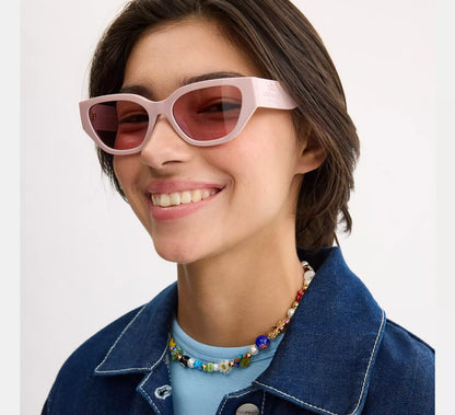 Lentes Coach Mujer Gafas de Sol Geometricas Estilo Ojo de Gato