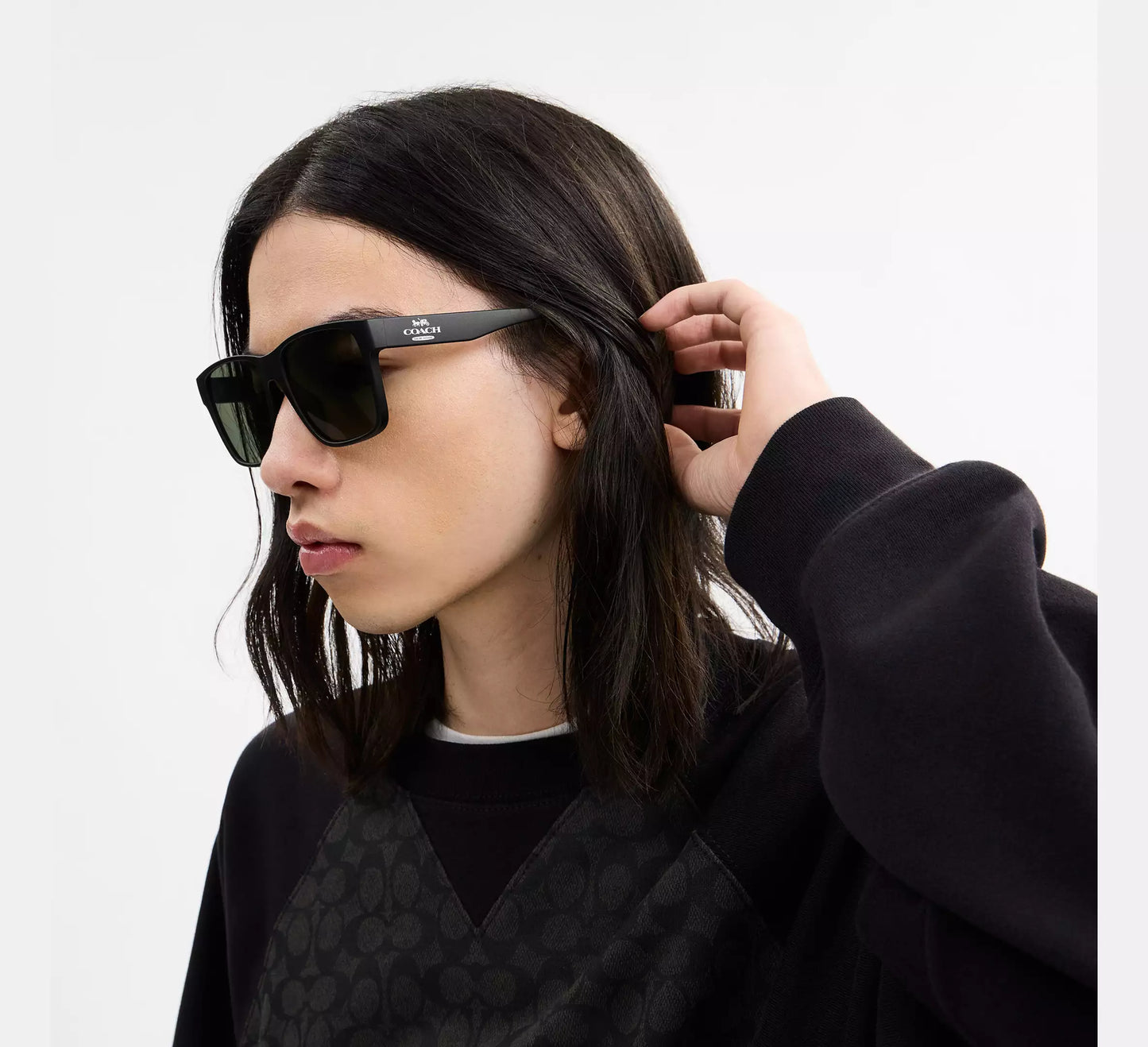Lentes Coach Unisex Gafas de Sol Cuadradas Elegantes