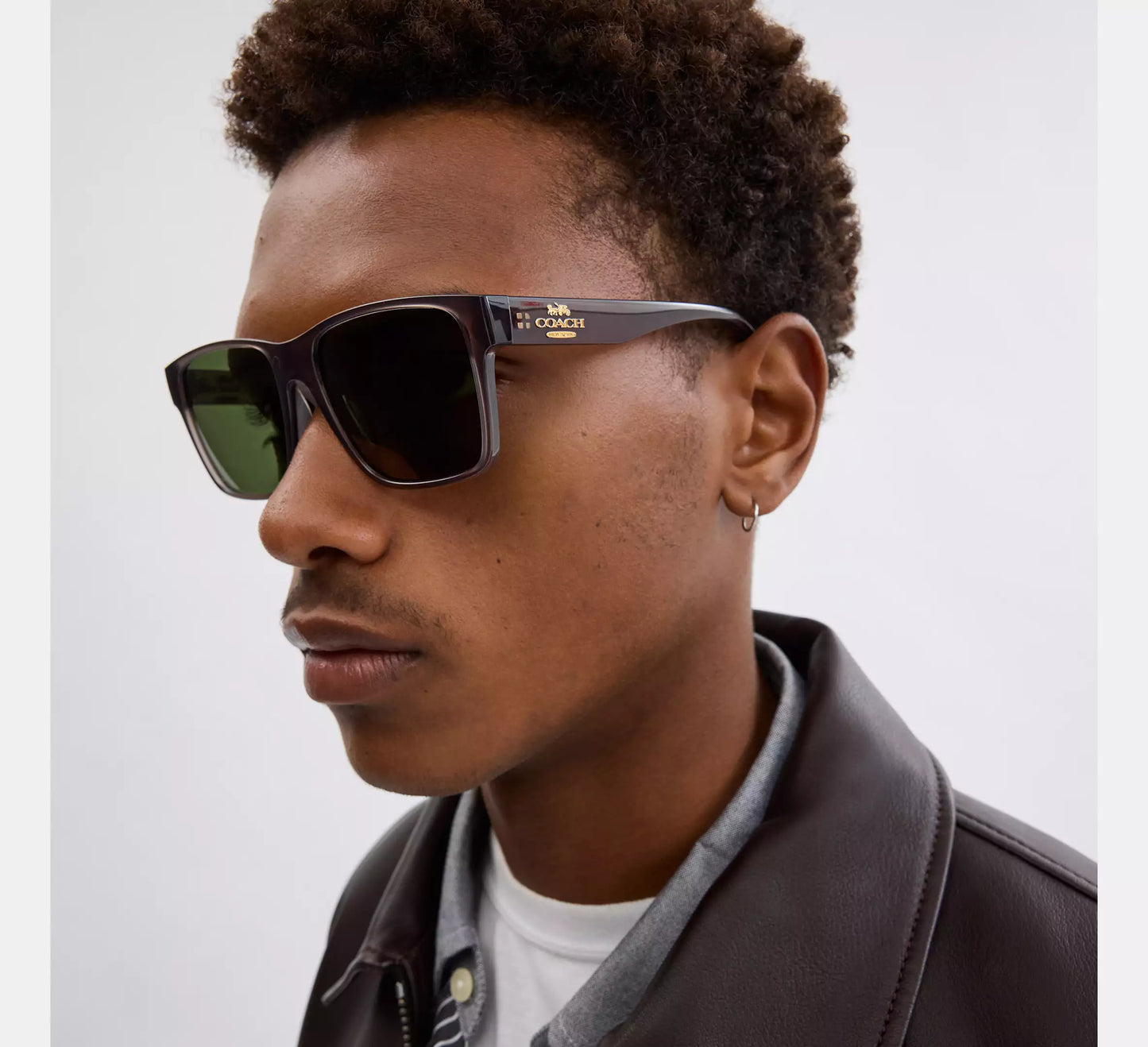 Lentes Coach Unisex Gafas de Sol Cuadradas Elegantes