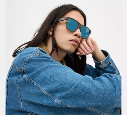 Lentes Coach Unisex Gafas de Sol Cuadradas Elegantes