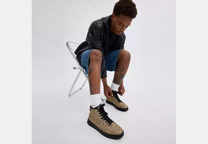Tenis Coach Hombre High Line High Top Sneakers Casuales Elegantes