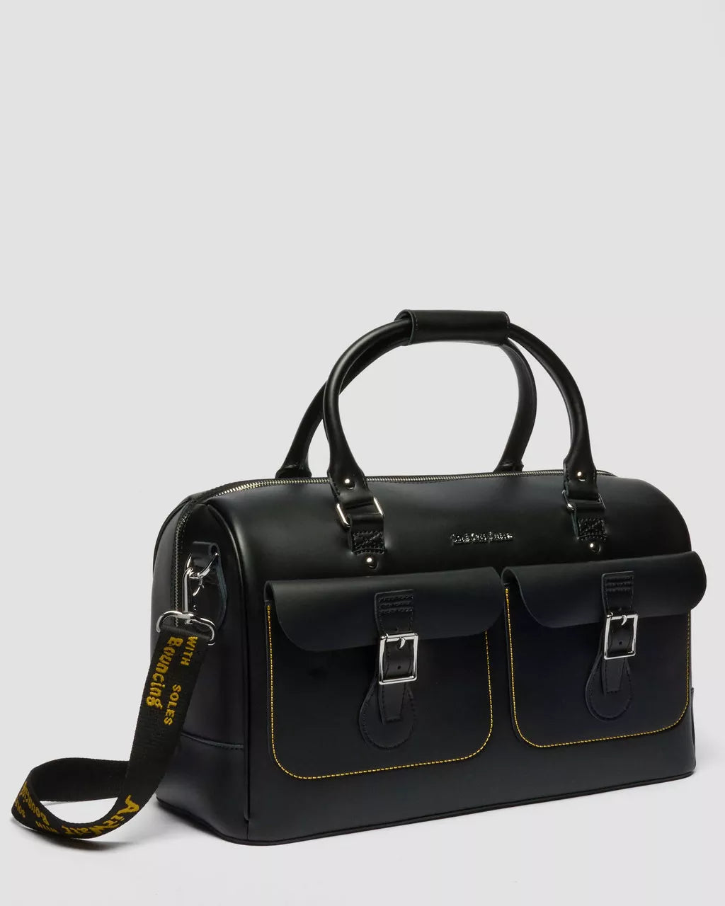 Bolso de Viaje Dr Martens Negro Daytripper Kiev Leather Bag