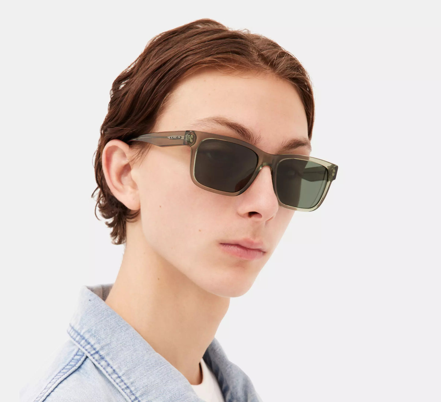 Lentes Coach Hombre Gafas de Sol con Montadura Cuadrada