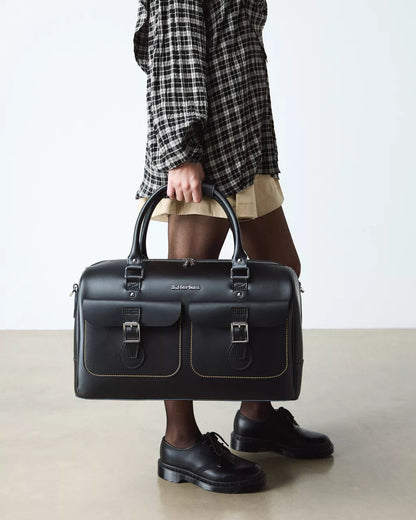 Bolso de Viaje Dr Martens Negro Daytripper Kiev Leather Bag